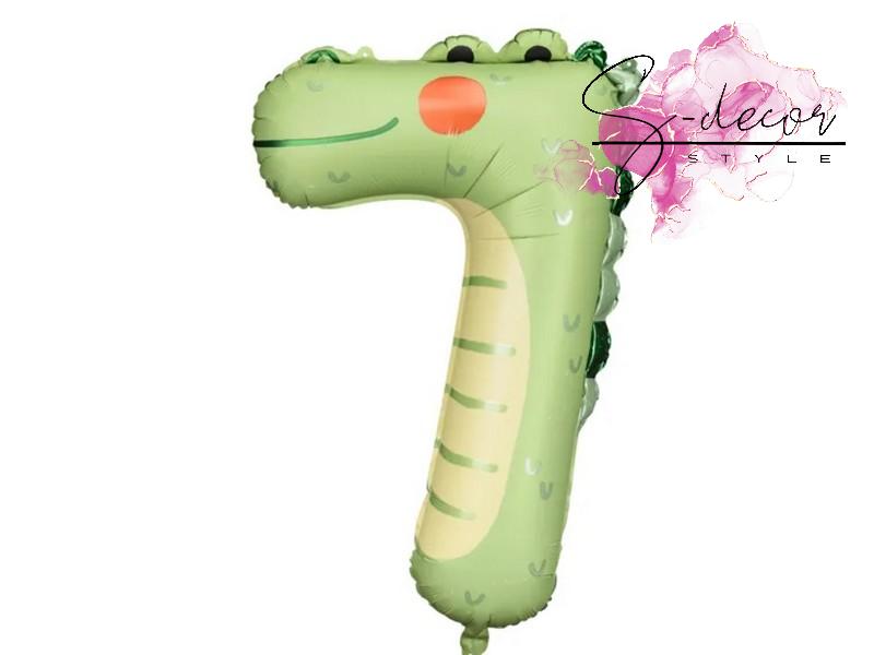 Balónek číslo 7, 86 cm zvířátka
