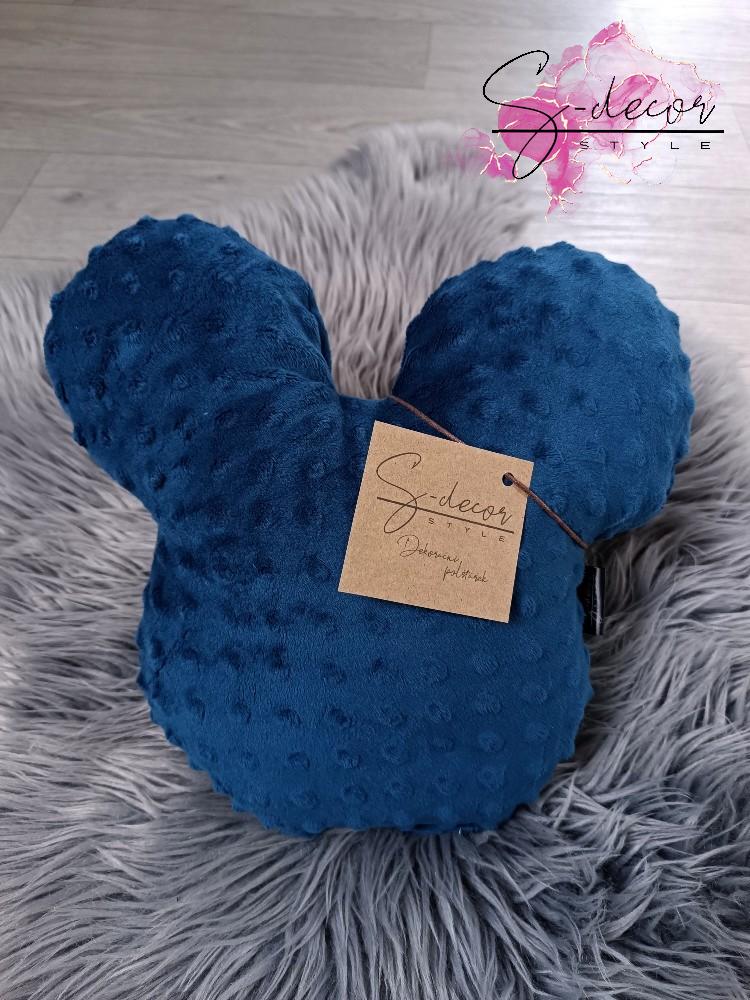 Polštářek mickey tm.modrý Premium