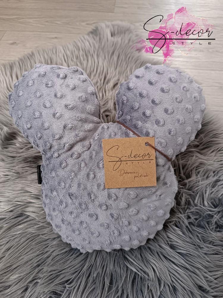 Polštářek mickey šedý Premium