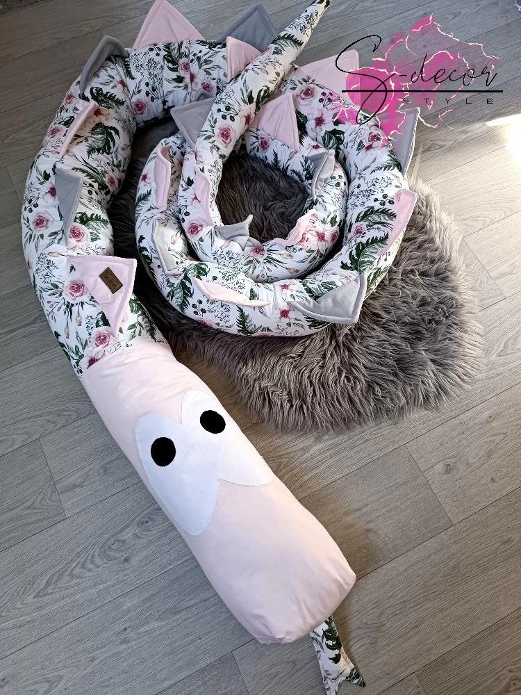 Mantinel had růžová+květy 1m
