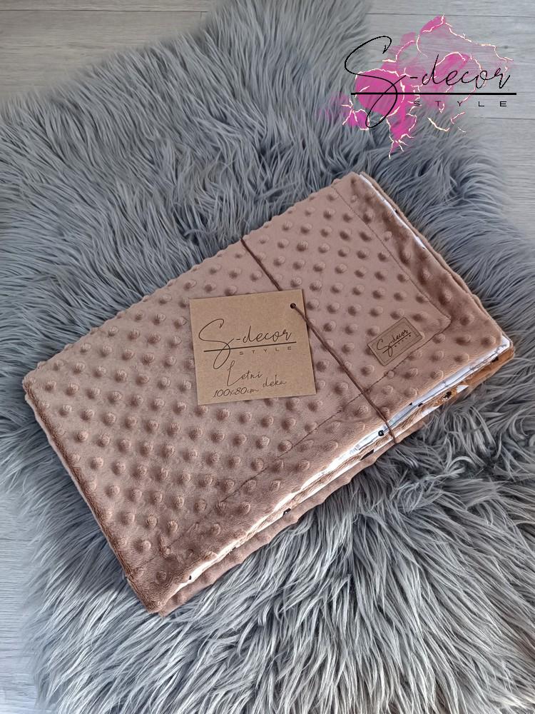 Letní deka hnědá+vzor basic/premium