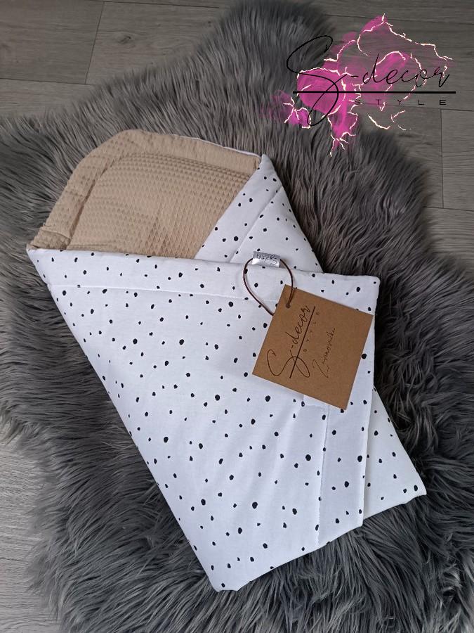 Zavinovačka černé puntíky Deluxe/Vafle