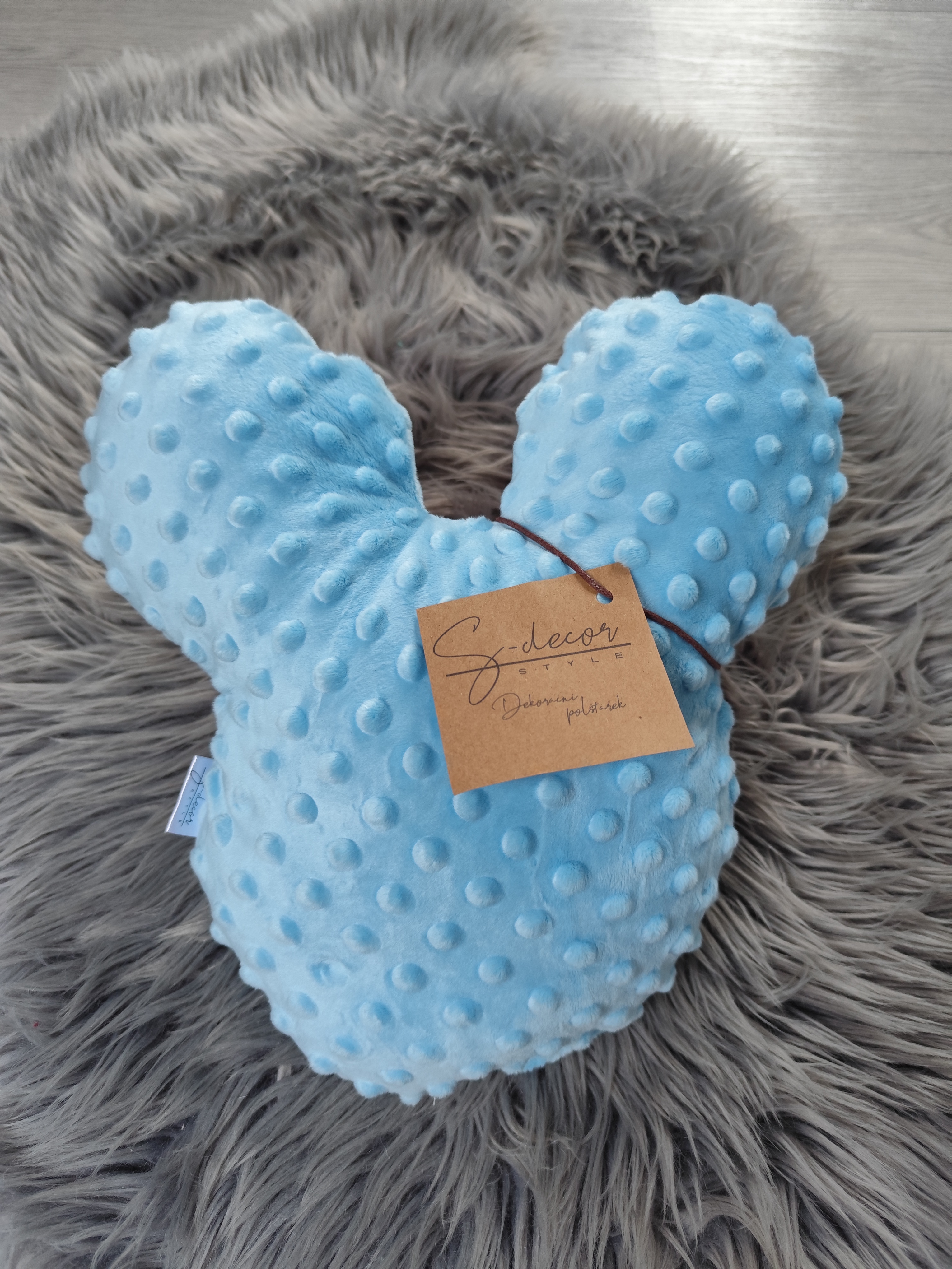 Polštářek mickey sv.modrý Premium