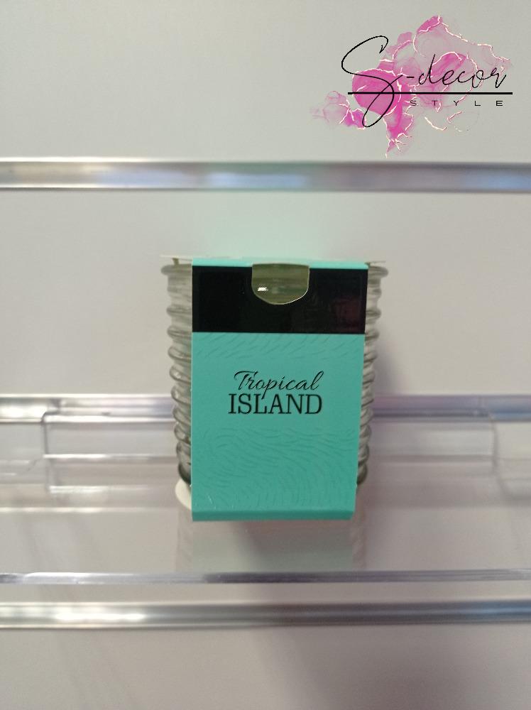 Vonná svíčka tropical island žebrované sklo